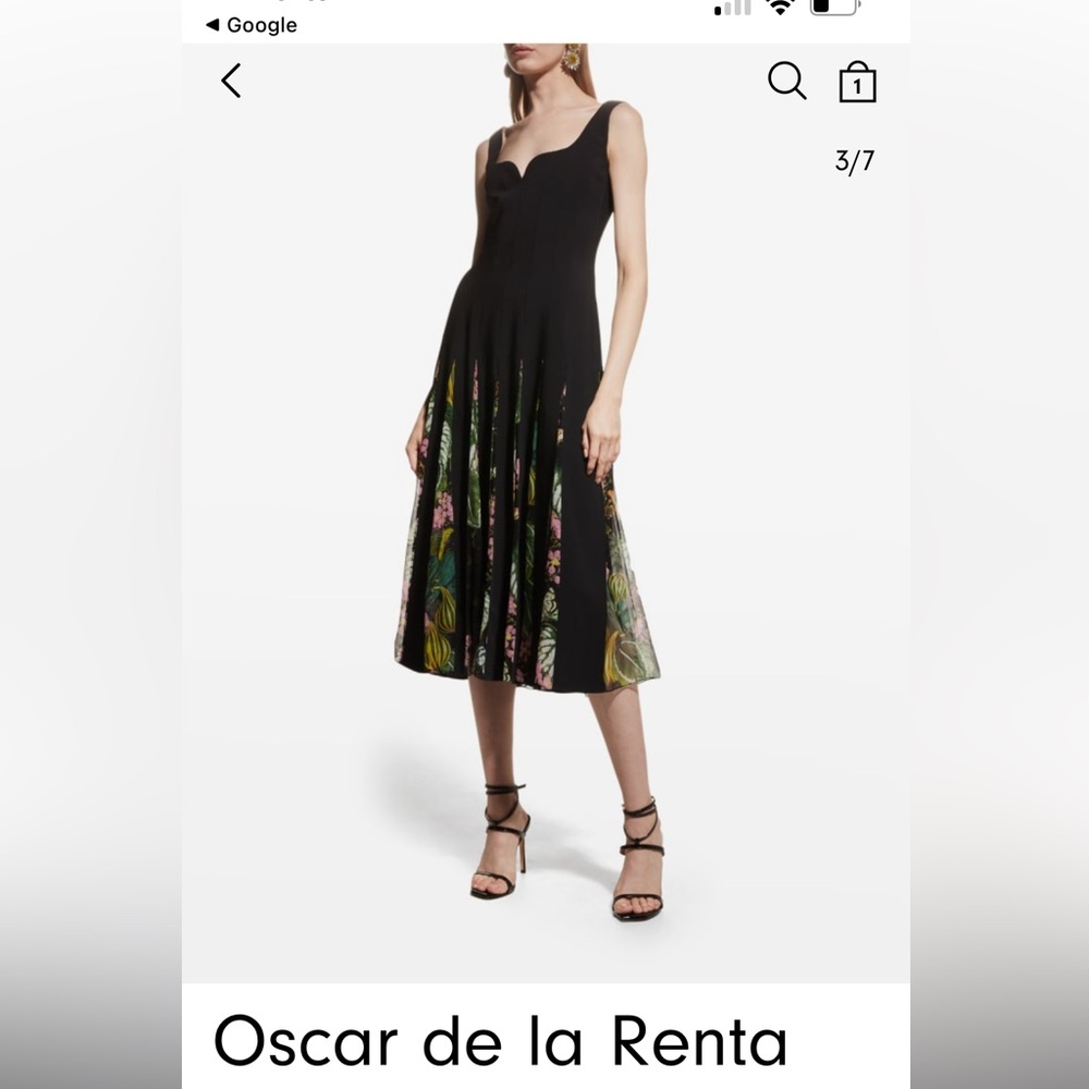 Oscar de la Renta cady dress size 10 NWT - Picture 3 of 8